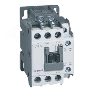 Контактор CTX3 3P 12A 1НО1НЗ 230В AC