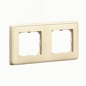 CARIVA Рамка 2 поста бежевая