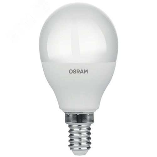 Лампа светодиодная LED 7Вт E14 4000К 700Лм CRI95 шарик 170-250В (замена 60Вт) OSRAM