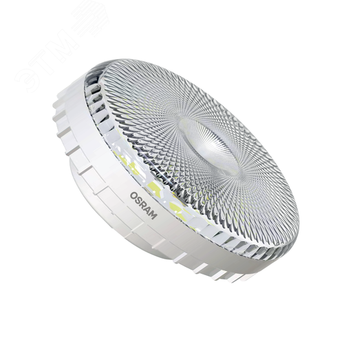 Лампа светодиодная LED 10Вт GX53 6500К 1000Лм CRI95 таблетка 170-250В (замена 100Вт) OSRAM прозрачный рассеиватель