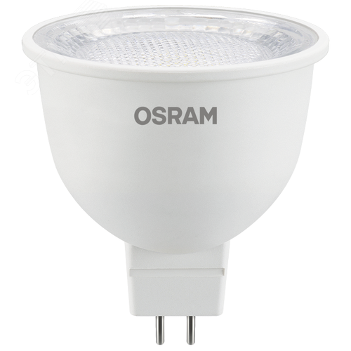 Лампа светодиодная LED 10Вт GU5.3 2700К 1000Лм CRI95 спот 170-250В (замена 100Вт) OSRAM прозрачный рассеиватель