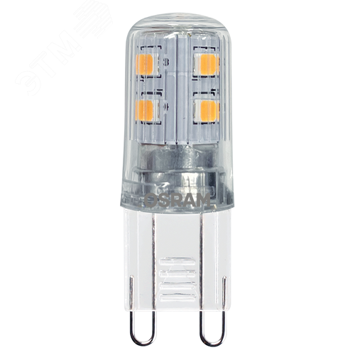 Лампа светодиодная LED 2Вт G9 2700К 250Лм CRI95 PIN 220-240В (замена 20Вт) OSRAM