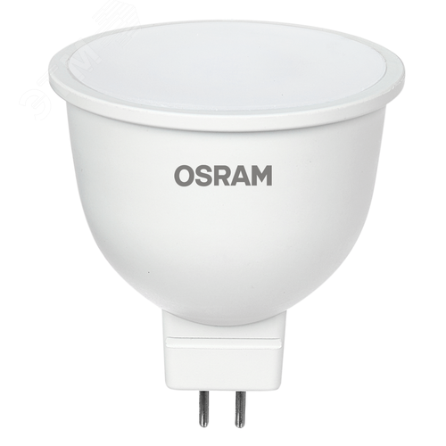 Лампа светодиодная LED 10Вт GU5.3 4000К 1000Лм CRI95 спот 12В (замена 100Вт) OSRAM матовый рассеиватель