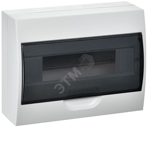 Корпус пластиковый ЩРН-П-12 черная прозрачная дверь IP41