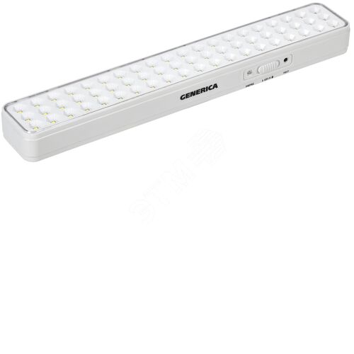 Светильник светодиодный аккумуляторный ДБА 1060 непостоянного действия 60LED 6ч 6 Вт GENERICA