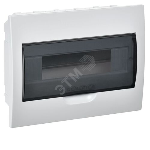 Корпус пластиковый ЩРВ-П-12 черная прозрачная дверь IP41