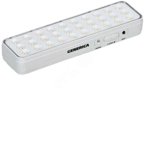 Светильник светодиодный аккумуляторный ДБА 1030 непостоянного действия 30LED 5ч 3Вт
