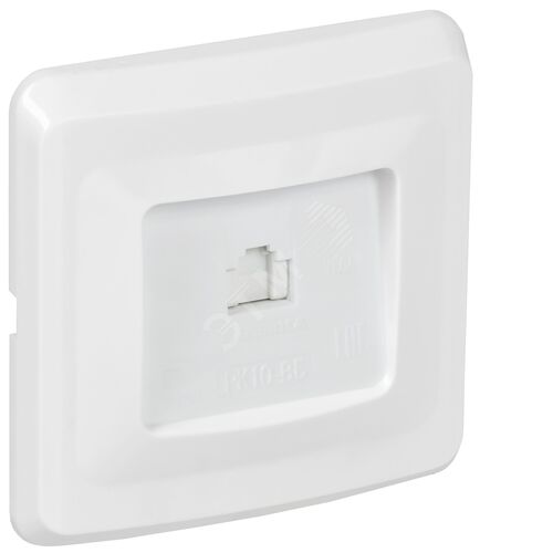 VEGA Розетка 1-местная компьютерная RJ45 кат.5е РК10-ВБ белый