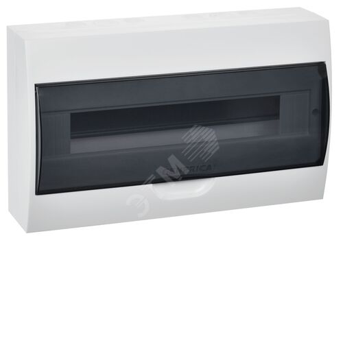 Корпус пластиковый ЩРН-П-18 черная прозрачная дверь IP41