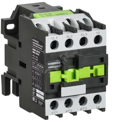 Контактор КМИе-22510 25А 230В/АС3 1NO