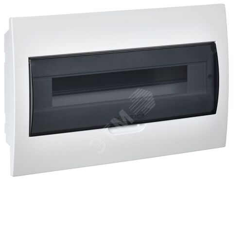 Корпус пластиковый ЩРВ-П-18 черная прозрачная дверь IP41