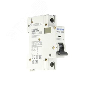 Выключатель автоматический HGD63-M 1PMCS0000C 00025 1 полюс, 25 А, ток короткого замыкания 6 kA, характеристика C (STANDARD)