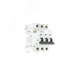 Выключатель автоматический HGD63P 3PMCS0000C 00002 3 полюса, 2А, ток  10kA, хар-ка C (STANDARD)