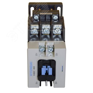 Магнитный Контактор HGC40 11NS X024 40A 18.5 кВт при АС3 (380-440В) кат. 24В АС 1НО+1НЗ