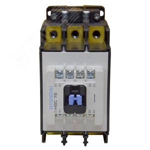 Магнитный Контактор HGC75 22NS X024 75А 37 кВт при АС3 (380-440В) кат. 24В АС 2НО+2НЗ
