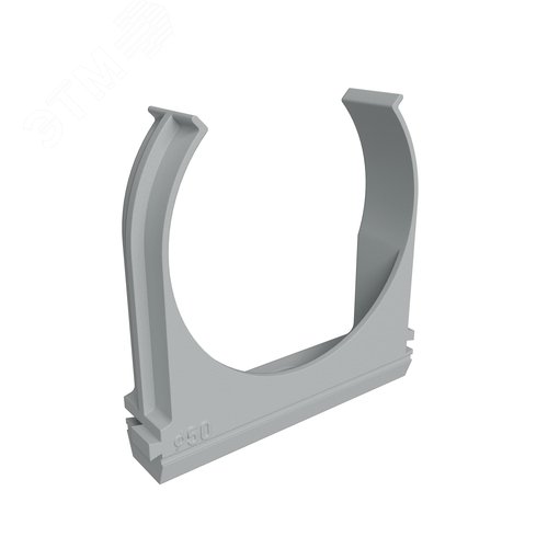 Крепеж-клипса для пластиковых труб D50 мм, серая (упак. 20 шт)