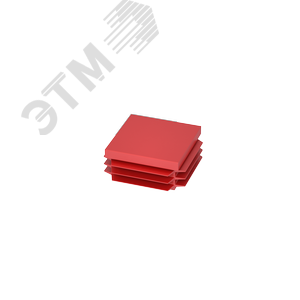 Заглушка для страт-профиля 41х41 мм RAL 3020 Красный