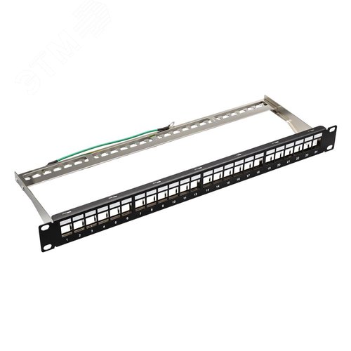 Патч-панель модульная для Keystone Jack 19'. под  24 модуля. FTP. 1U