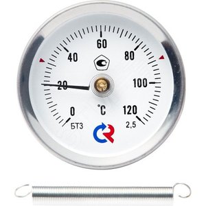 Термометр биметаллический накладной БТ-30.010 0...120С кл.2.5