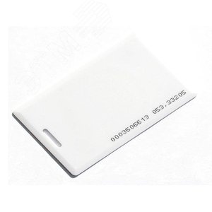Карта Mifare Clamshell с прорезью, c печатью ID   номера