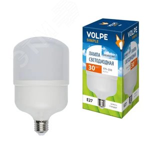 Лампа светодиодная LED-M80-40W/DW/E27/FR/S матовая, Simple, дневной свет (6500K)