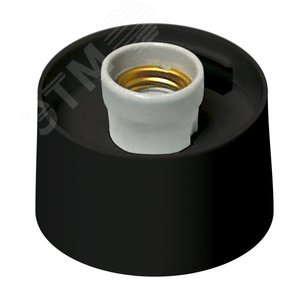 Основание для садово-парковых светильников, тип соединения с рассеивателем - резьбовой, встроенный патрон E27, материал - пластик, цвет - черный, упаковка - картон, UFP-A01AE BLACK