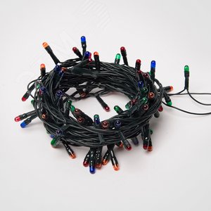 Гирлянда с контроллером 5 м 100 миниламп накаливания разноцветный свет зеленый провод UDL-S0500-100/DGA MULTI IP20 MINI