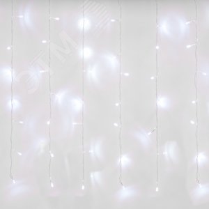 Гирлянда Занавес светодиодный с эффектом мерцания 3х2 м 264 светодиода белый свет прозрачный провод ULD-C3020-264/TTK WHITE IP44 TM