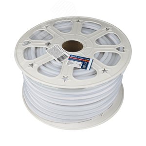 Лента светодиодная гибкий неон 8Вт/м 220В 6500K IP67 120 LED/м бобина 50м. в коробке