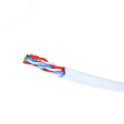 Витая пара U/UTP кат 5e 4 пары AWG24 нг(A)-HF IN белый коробка 305м