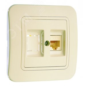 Lillium крем/крем розетка CAT5e + гнездо