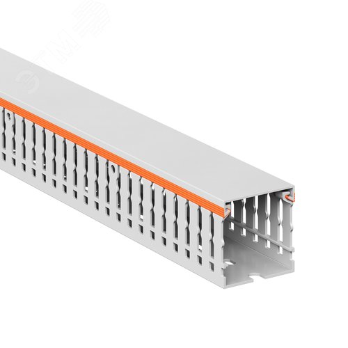 Короб перфорированный RLHF6 40x40, без галогенов, светло-серый