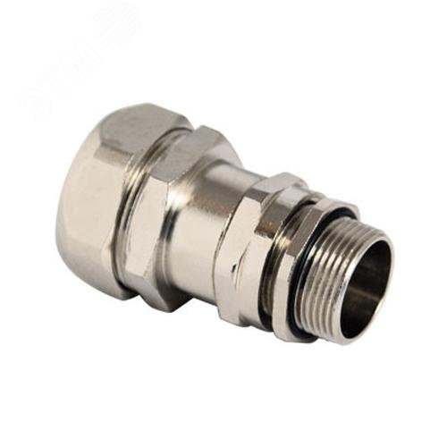 Муфта металлорукав-коробка DN 15 с уплотнением кабеля IP68 М12х1.5 D=5 - 9мм