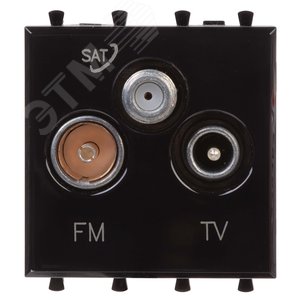Avanti TV-FM-SAT ''Черный квадрат'', 16A, 2 модульный