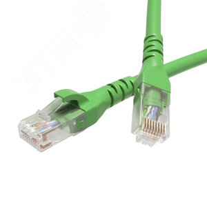 Патч-корд неэкранированный CAT6 U/UTP 4х2 LSZH зелёный 5м