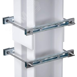 Комплект обжимной монтажных профилей тип 1, обхват конструкции габаритами 350 на 440 мм, для крепления 2 оболочек одноготипоразмера винтами din 84 M6X40 8 шт. , горячеоцинкованный