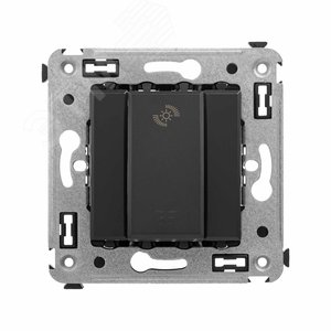 Avanti Диммер кнопочный в стену для LED ламп, , Черный матовый