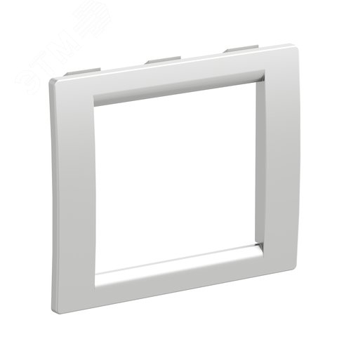 Рамка универсальная на 2 модуля, цвет серый металлик