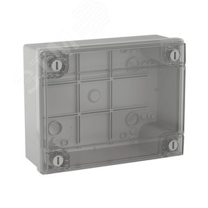 Коробка ответвит. с гладкими стенками и прозрачной крышкой, IP56, 380х300х120мм