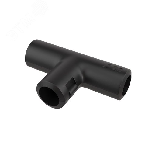 Тройник открывающийся, IP40, д.20мм, черный