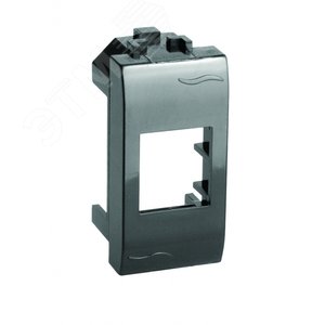 Адаптер для информационных разъемов Кейстоун (Keystone), черный, 1мод.