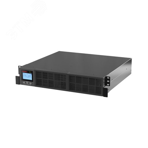 Источник бесперебойного питания Online Смолл Рэкмаунт (Small Rackmount), 2000 ВА/2000 Вт,1/1, 8xIEC C13, 1хIEC C19, EPO, USB, RS-232, Rack 2U, з/у 1А, 4x9Ач