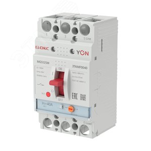 Выключатель автоматический YON max MGS125M 3P 32-40А 25кА с регулируемым термомагнитным расцепителем