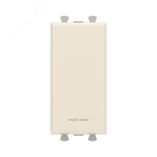 Переключатель модульный, Avanti, ванильная дымка, 1 модуль