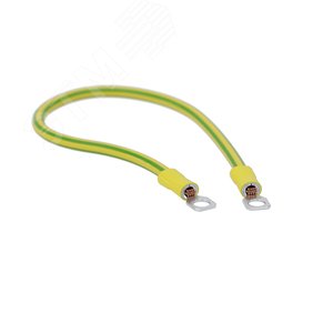 Перемычка медная сечение 6 мм2 с наконечниками М6 в комплекте метизы L500 мм