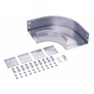 Угол CPO 90 горизонтальный 90 градусов 200x50 в комплекте крепежные элементы соединительные пластины