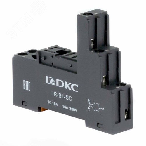 Колодка с винтовыми клеммами для реле на 1 группу IR-24DC/230AC-1CO