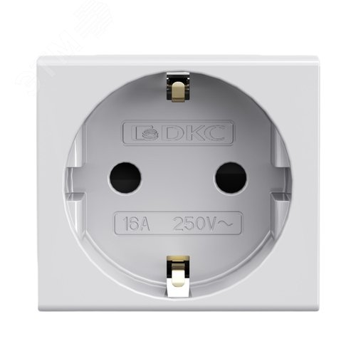 Розетка силовая 2Р+Е, со шторками, ЭУИ Вива (Viva)