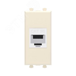 Avanti Компьютерная розетка RJ-45 без шторки модульная, кат.5е,  Ванильная дымка, 1 модуль