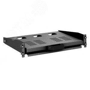 Полка выдвижная для клавиатуры 2U 300мм RAL9005